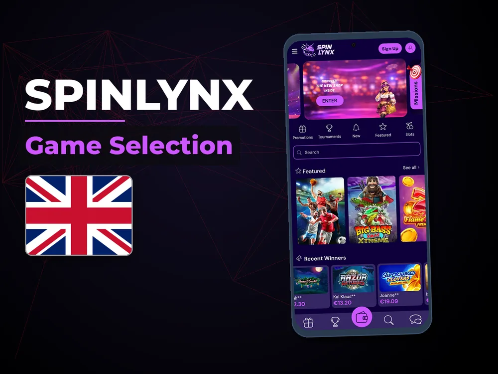 spinlynx - Game Selection